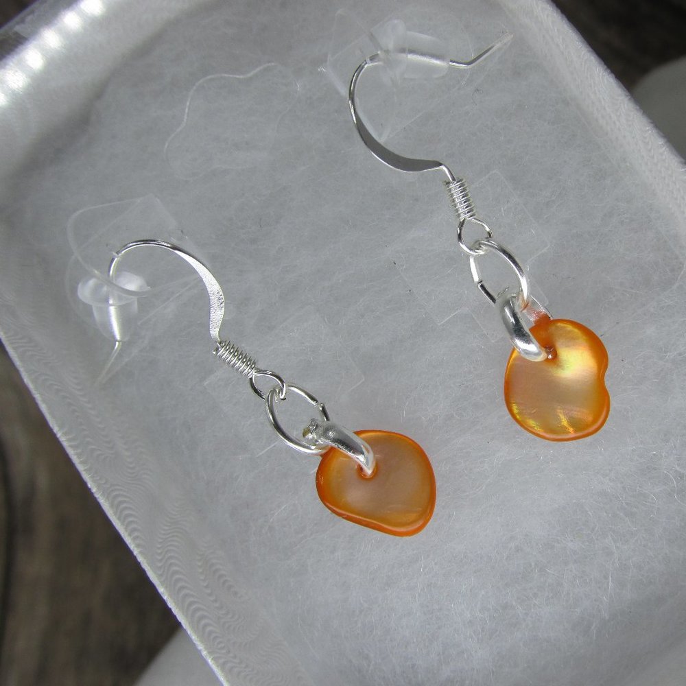 Dainty Treasures Shell Earrings with Silver Plated hooks
